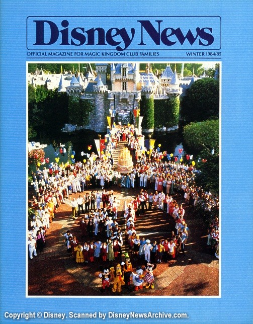DISNEY magazine side cover Winter 1984