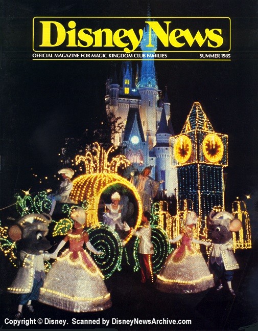 DISNEY magazine side cover Summer 1985