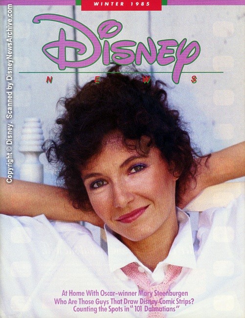 DISNEY magazine side cover Winter 1985