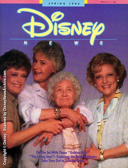 DISNEY magazine side cover Spring 1986