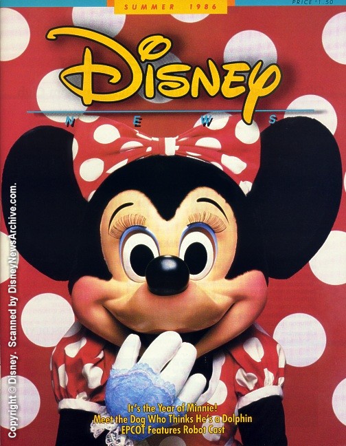 DISNEY magazine side cover Summer 1986