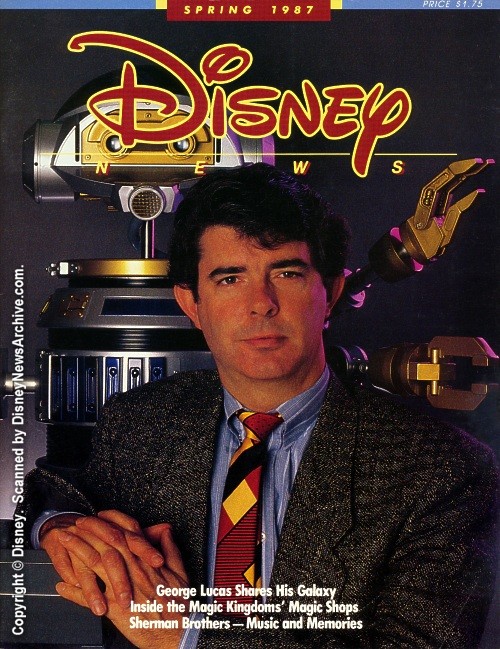 DISNEY magazine side cover Spring 1987