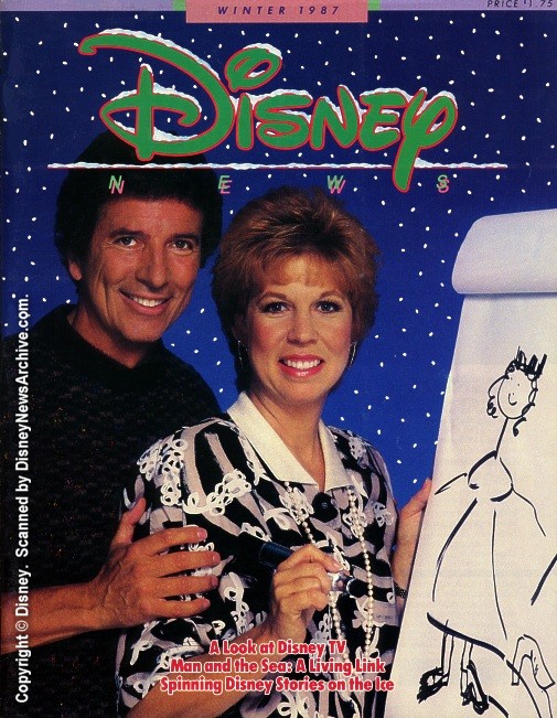 DISNEY magazine side cover Winter 1987
