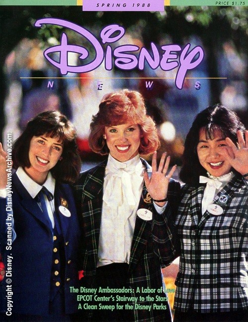 DISNEY magazine side cover Spring 1988