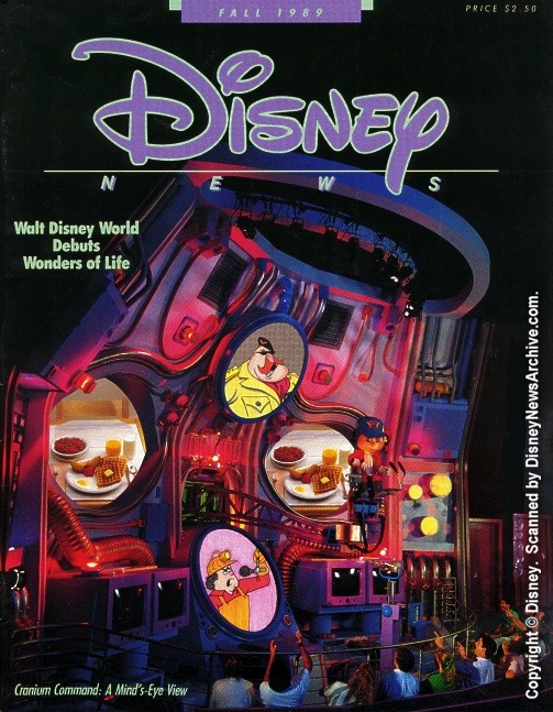 DISNEY magazine side cover Fall 1989