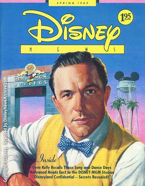 DISNEY magazine side cover Spring 1989