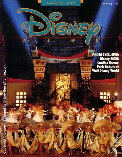 DISNEY magazine side cover Summer 1989