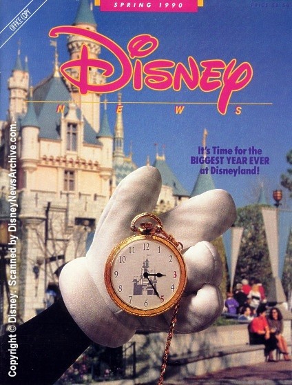 DISNEY magazine side cover Spring 1990