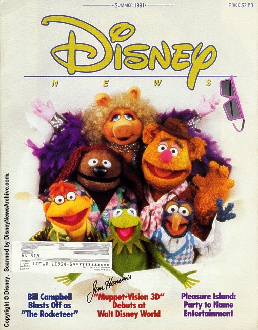 DISNEY magazine side cover Summer 1991