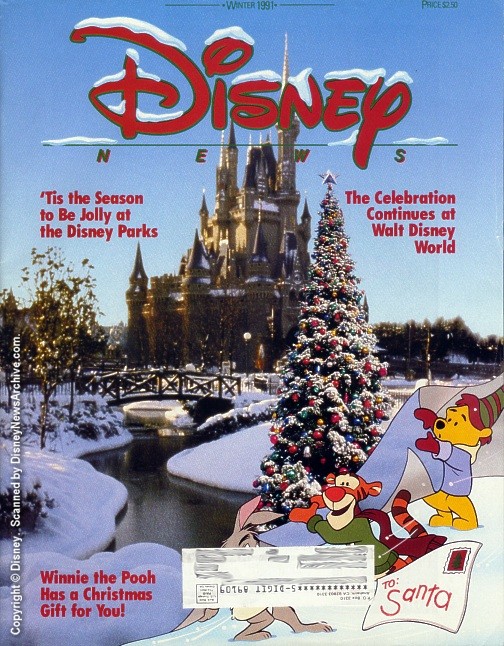 DISNEY magazine side cover Winter 1991