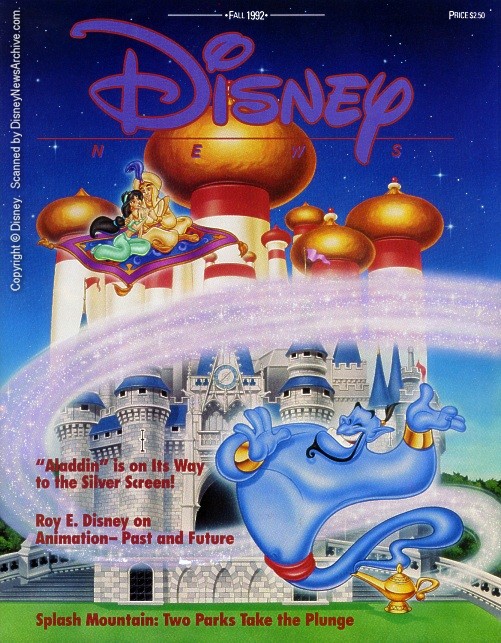 DISNEY magazine side cover Fall 1992