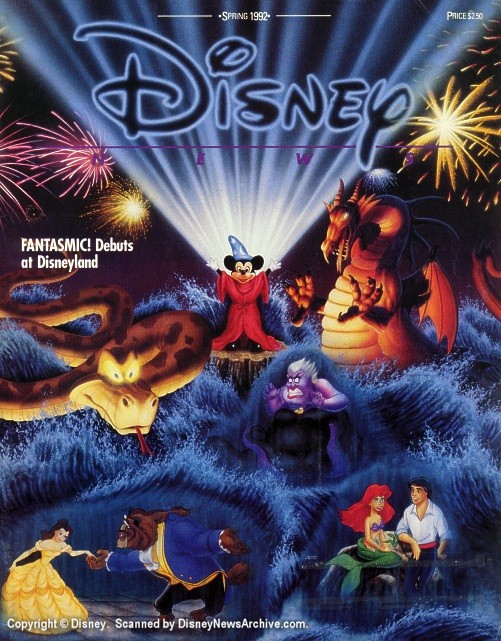 DISNEY magazine side cover Spring 1992