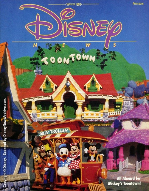 DISNEY magazine side cover Winter 1992