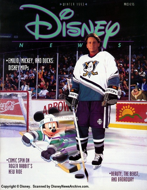 DISNEY magazine side cover Winter 1993