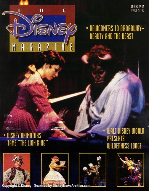DISNEY magazine side cover Spring 1994