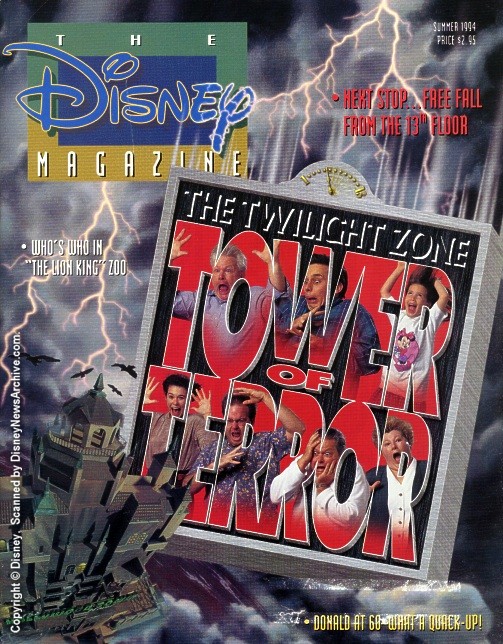 DISNEY magazine side cover Summer 1994