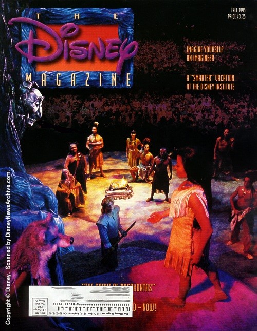 DISNEY magazine side cover Fall 1995