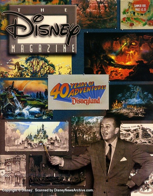 DISNEY magazine side cover Summer 1995