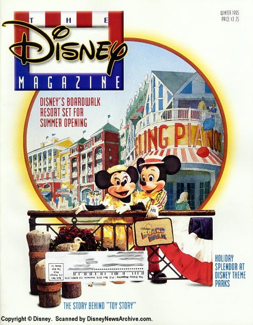 DISNEY magazine side cover Winter 1995
