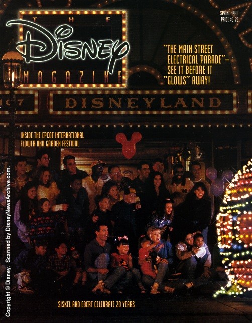 DISNEY magazine side cover Spring 1996