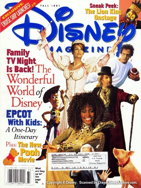 DISNEY magazine side cover Fall 1997