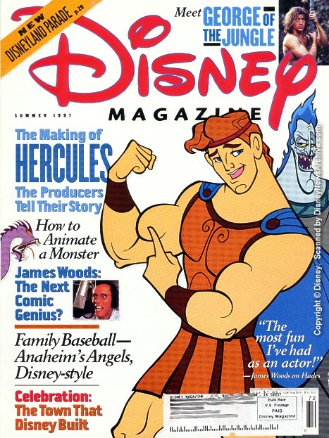 DISNEY magazine side cover Summer 1997