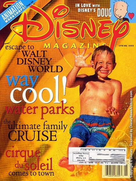 DISNEY magazine side cover Spring 1999