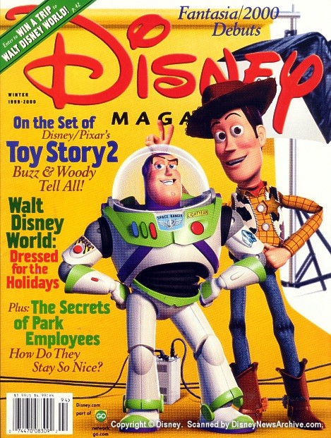 DISNEY magazine side cover Winter 1999