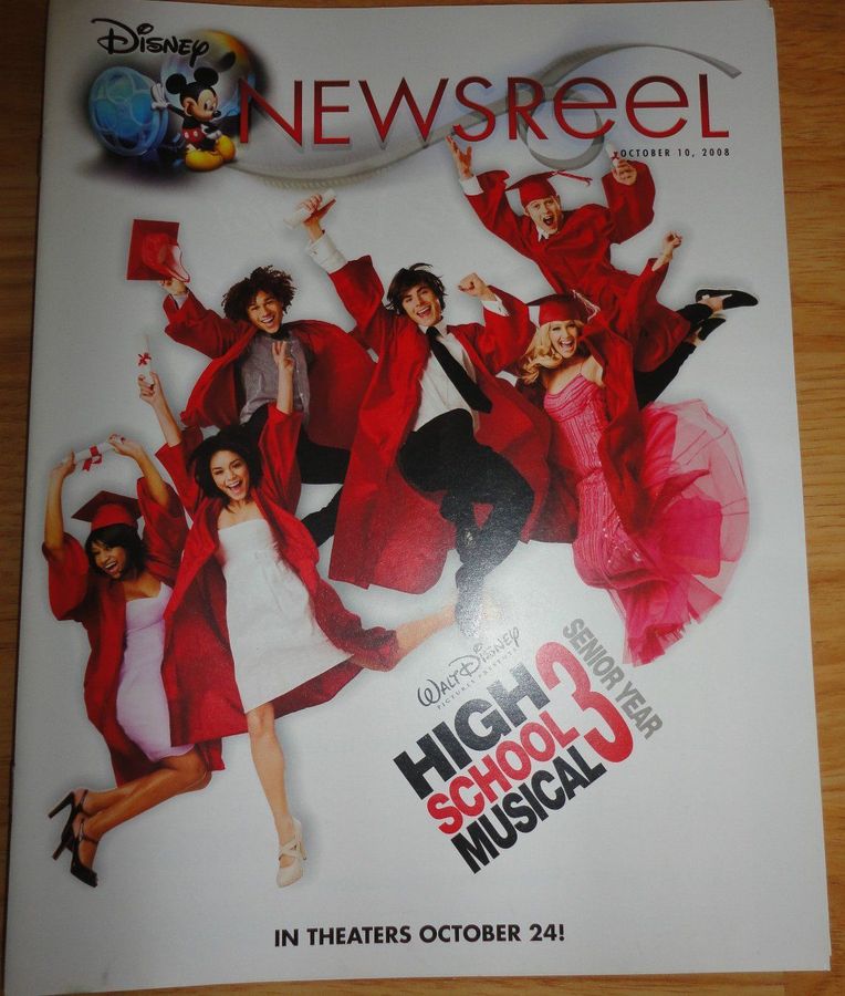 DISNEY NEWSREEL magazine side cover 10 October 2008