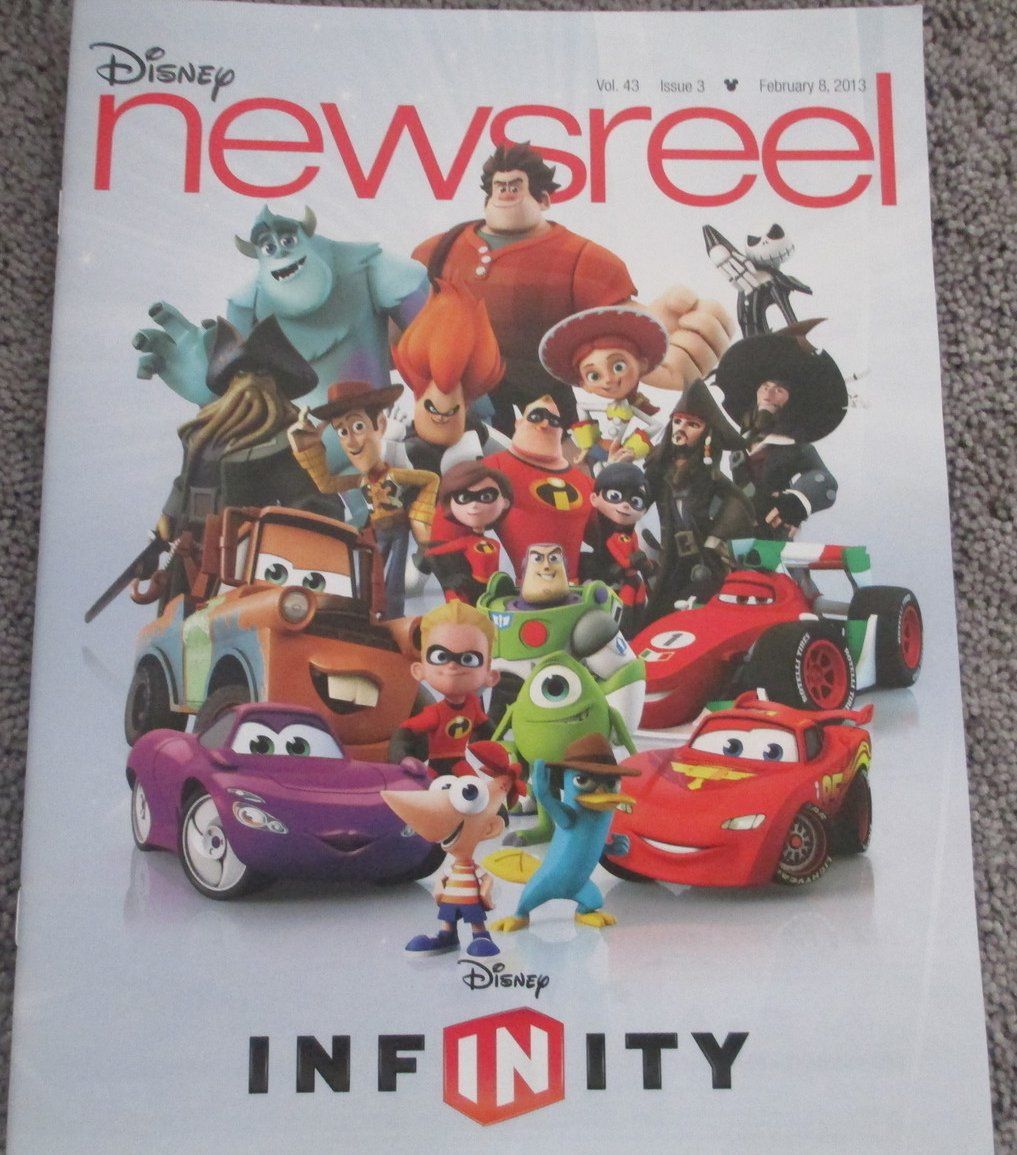 DISNEY NEWSREEL magazine side cover  Vol 43 # 3 8 February 2013