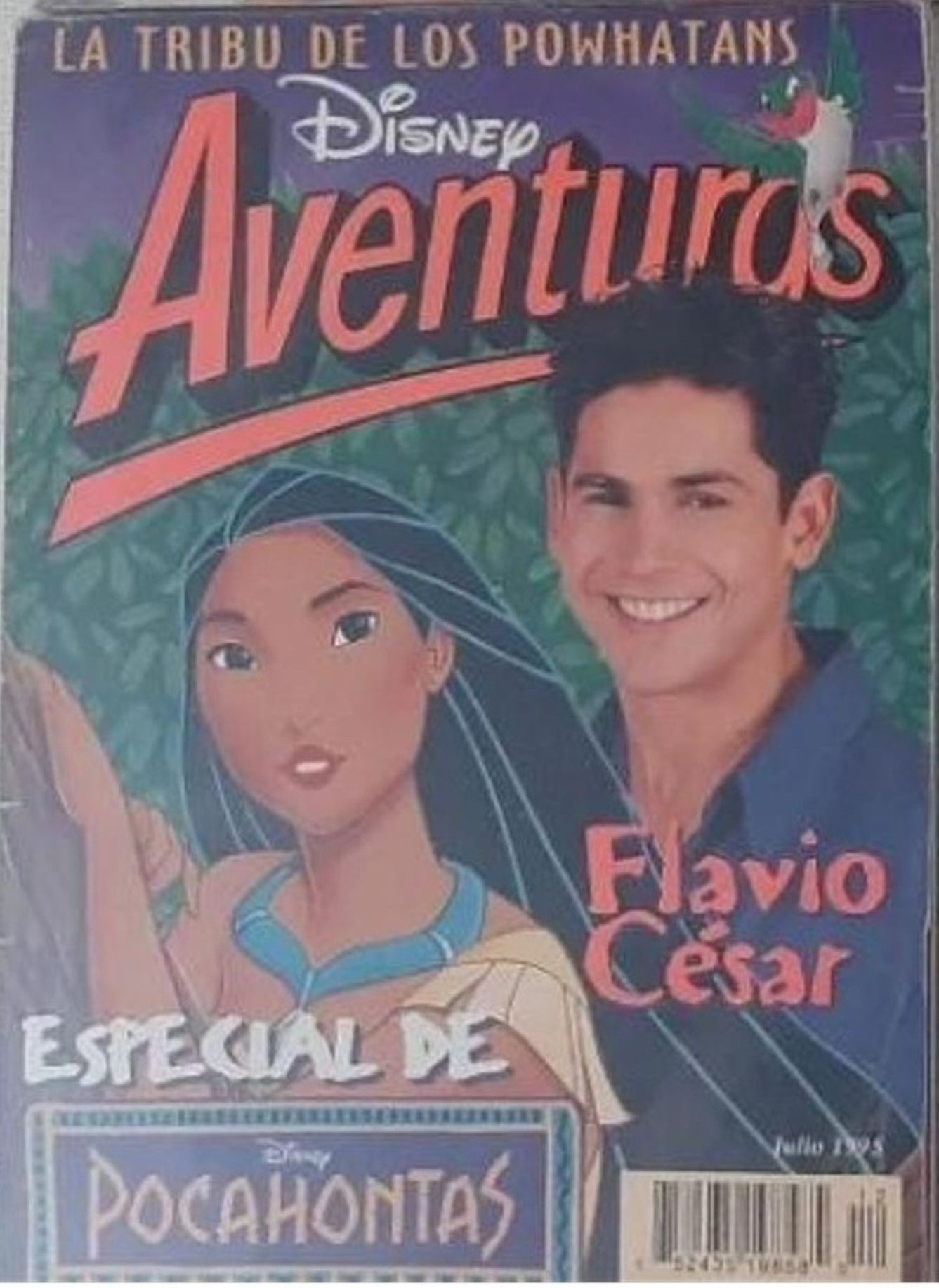 DISNEY AVENTURAS magazine side cover Issue 12  Vol 1 No  12  March 1995