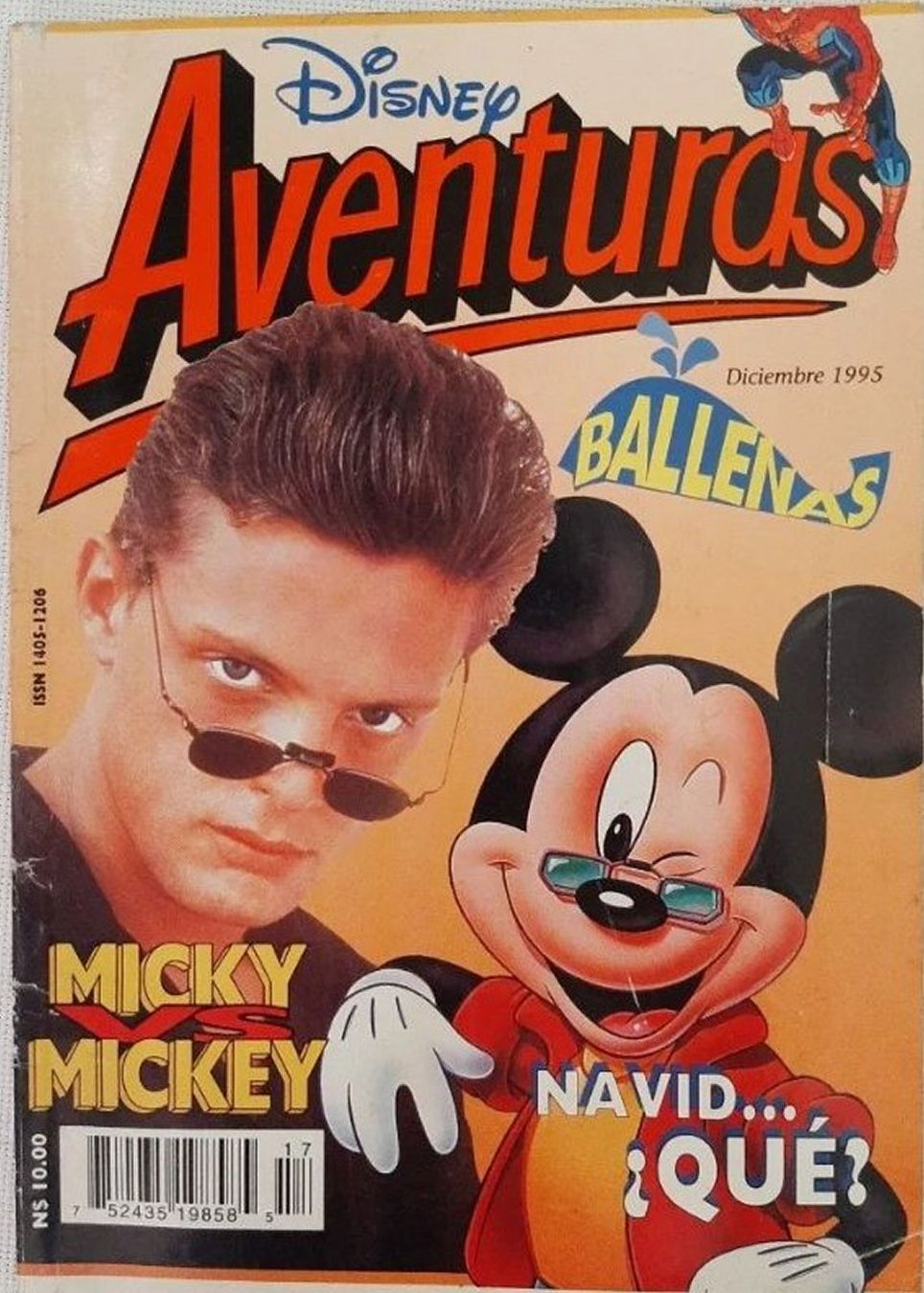DISNEY AVENTURAS magazine side cover Issue 17  Vol 1 No  17  December 1995