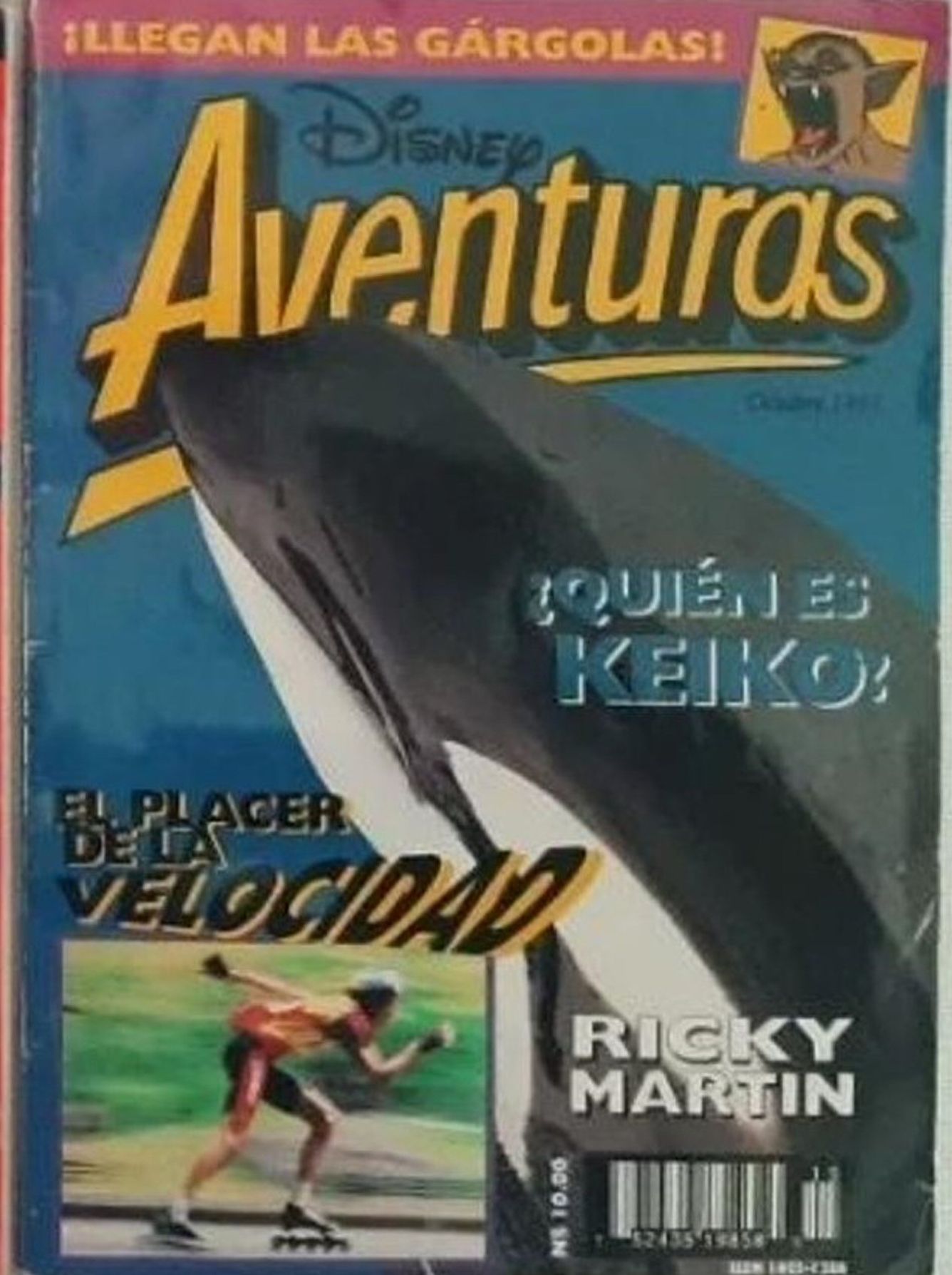 DISNEY AVENTURAS magazine side cover Issue 15  Vol 1 No  15   1995