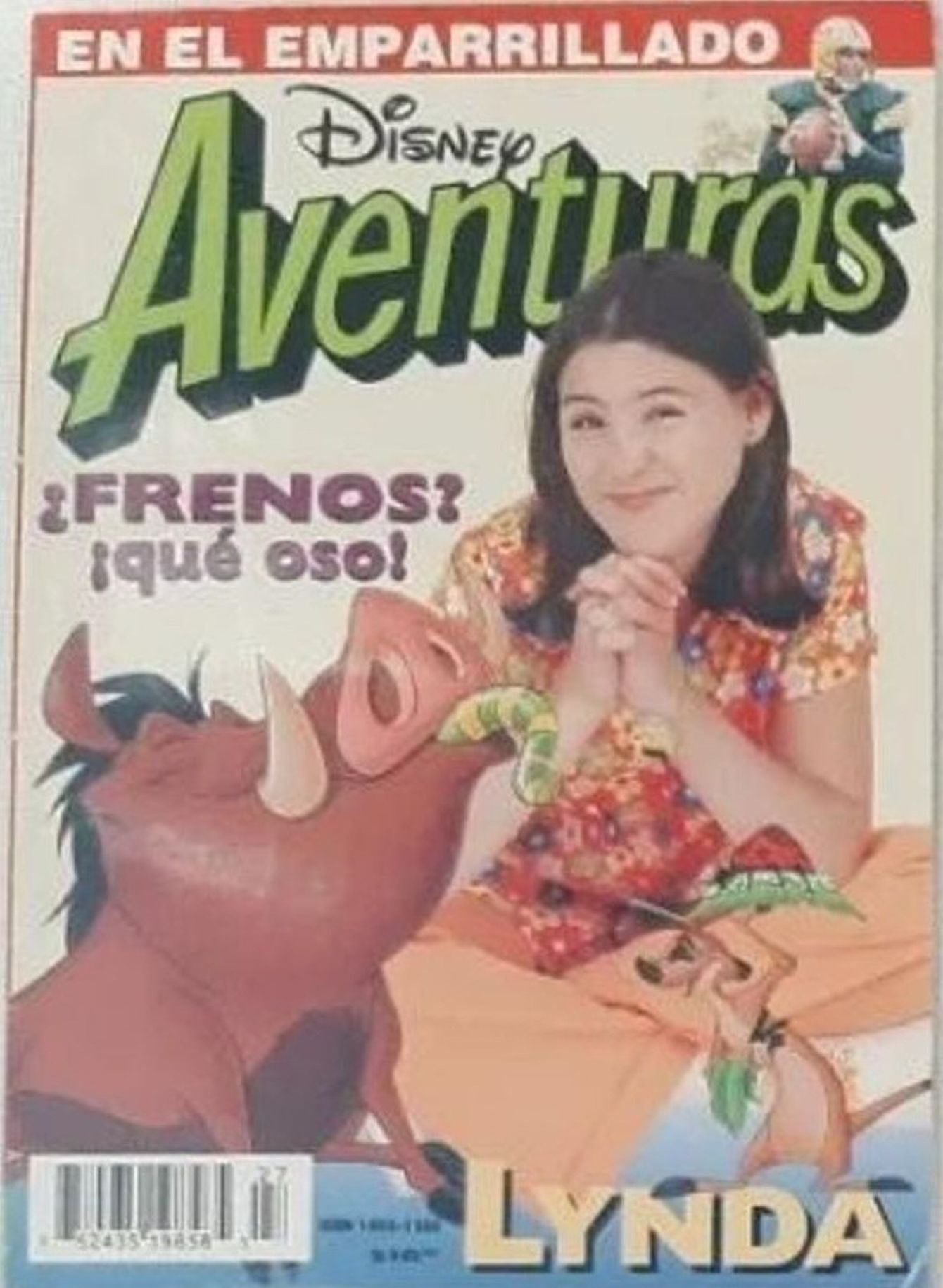 DISNEY AVENTURAS magazine side cover Issue 27  Vol 2 No  27   1996