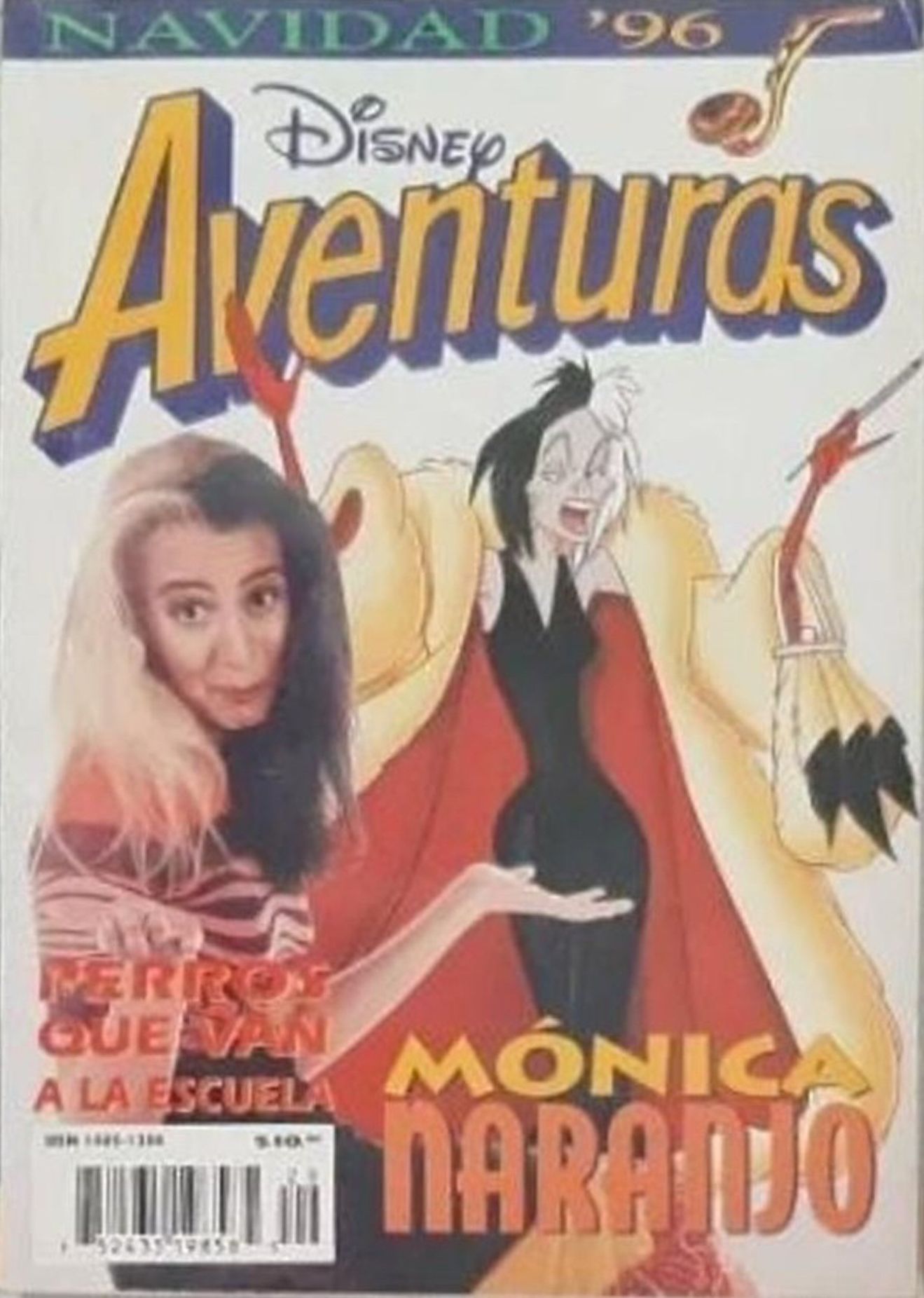 DISNEY AVENTURAS magazine side cover Issue 29  Vol 2 No  29   1996
