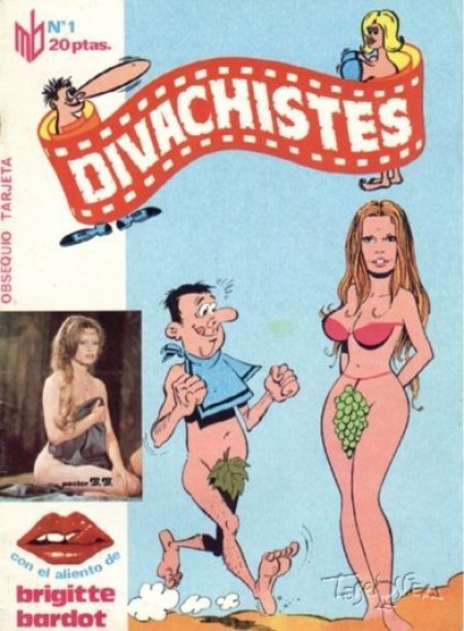 DIVACHISTES magazine side cover Issue 1   1976