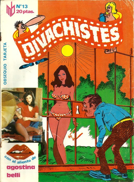 DIVACHISTES magazine side cover Issue 13   1976