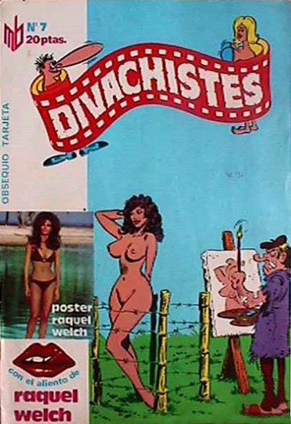 DIVACHISTES magazine side cover Issue 7   1976