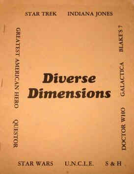 DIVERSE DIMENSIONS magazine side cover Issue 1 May 1982