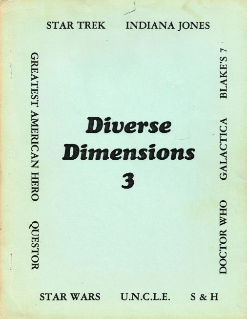 DIVERSE DIMENSIONS magazine side cover Issue 3  May 1983