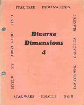 DIVERSE DIMENSIONS magazine side cover Issue 4 December 1983