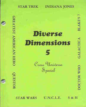 DIVERSE DIMENSIONS magazine side cover Issue 5 July 1984
