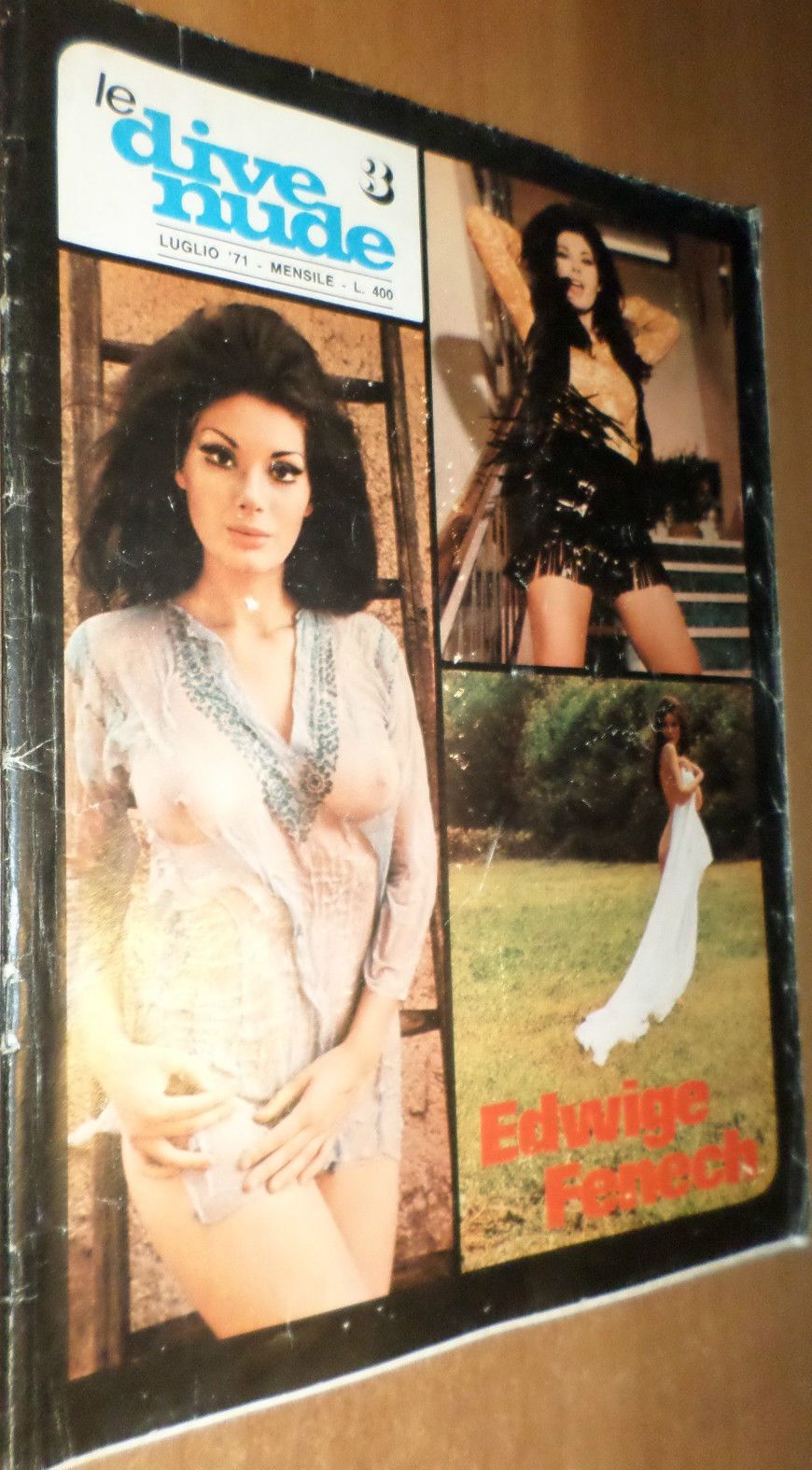 DIVE NUDE | LE magazine side cover Issue 3 July 1971