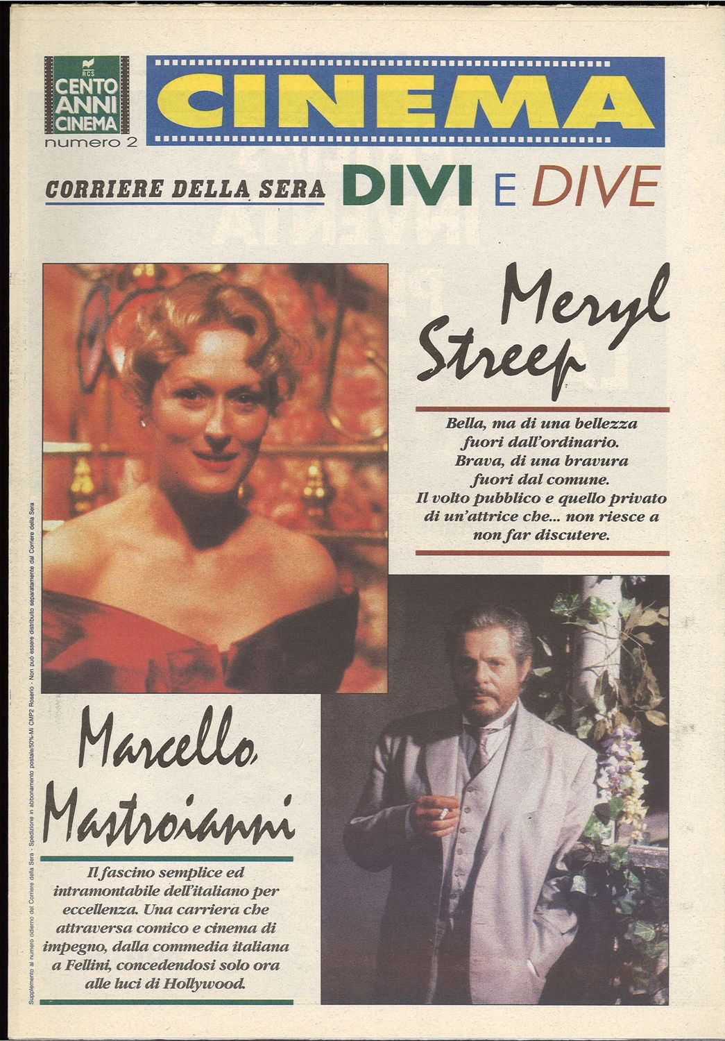 CINEMA DIVI E DIVE magazine side cover Issue 2   1995