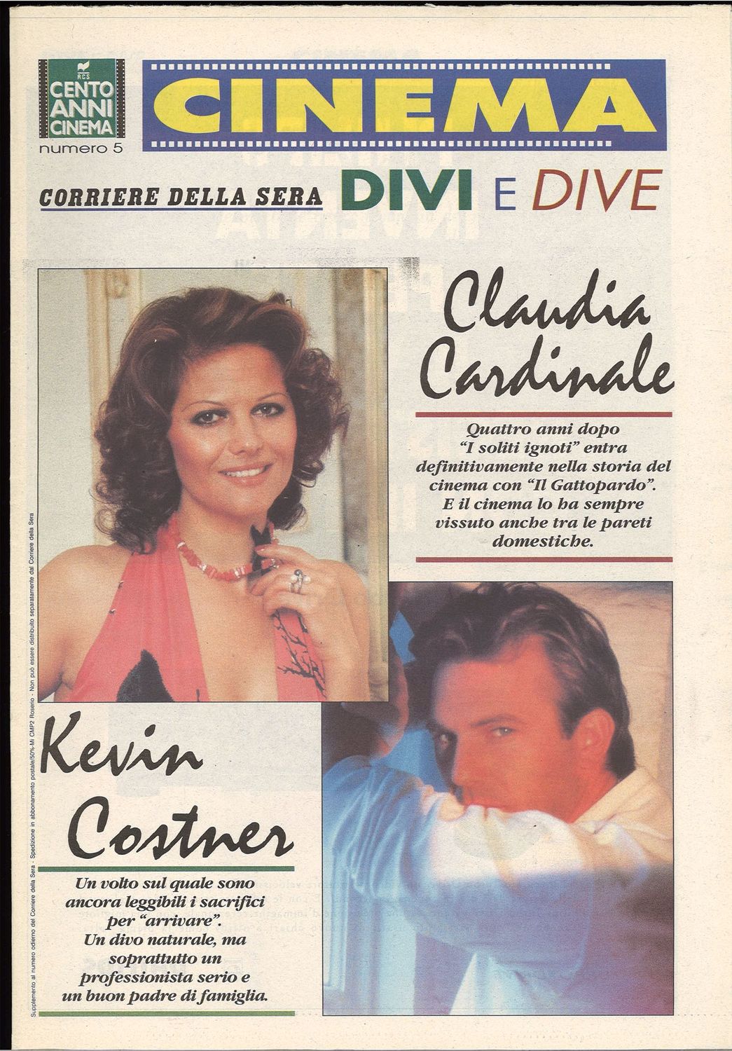 CINEMA DIVI E DIVE magazine side cover Issue 5   1995