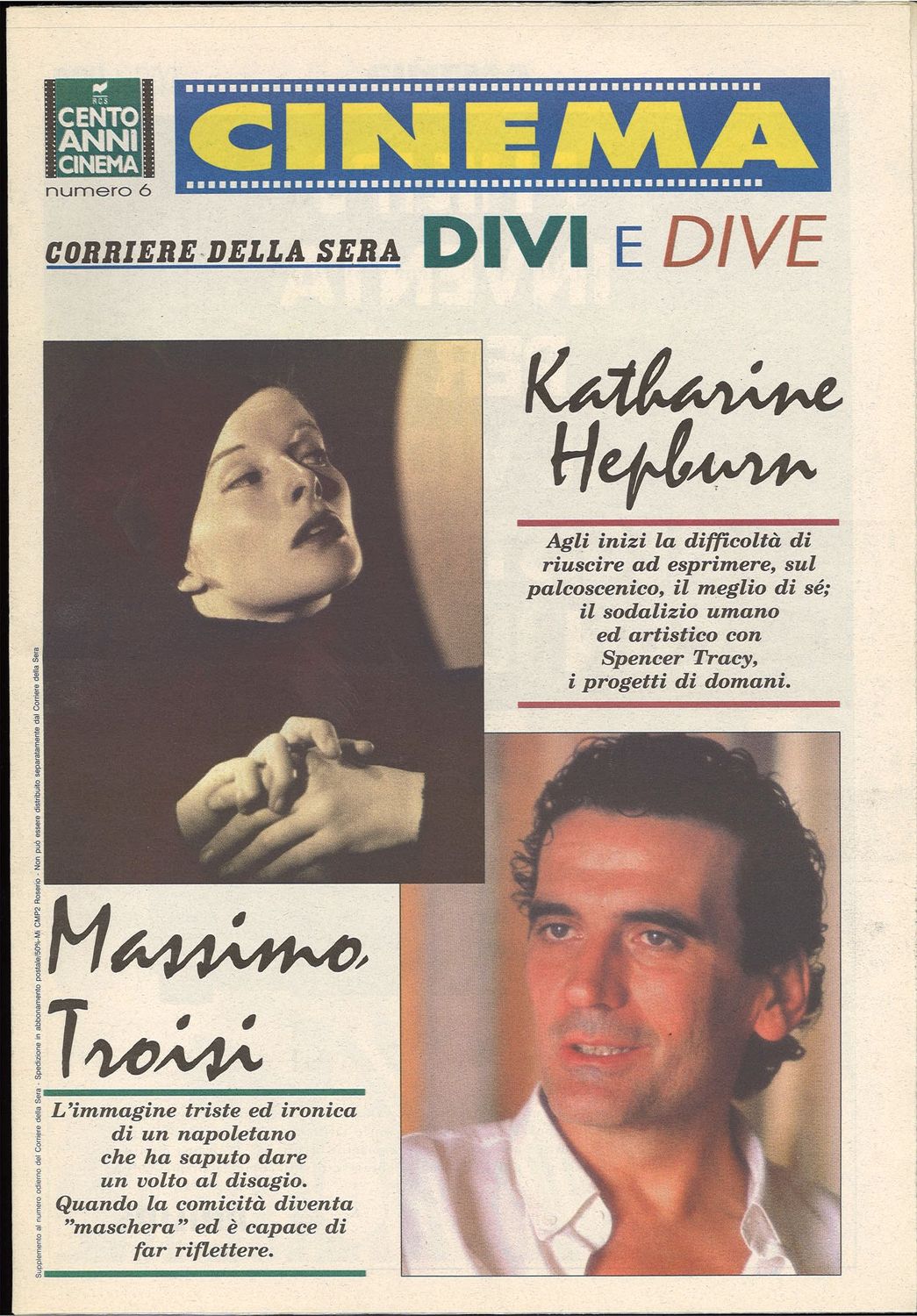 CINEMA DIVI E DIVE magazine side cover Issue 6   1995