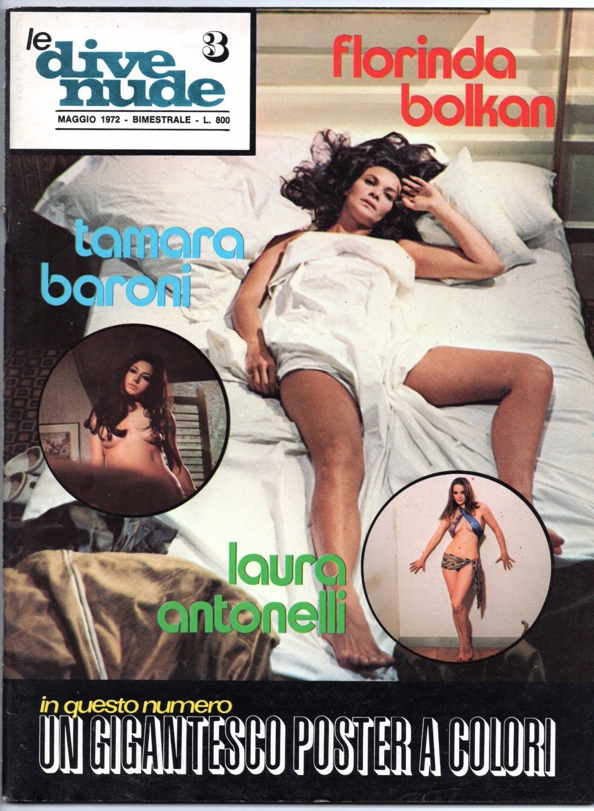 DIVE NUDE | LE magazine side cover Issue 3  May 1972