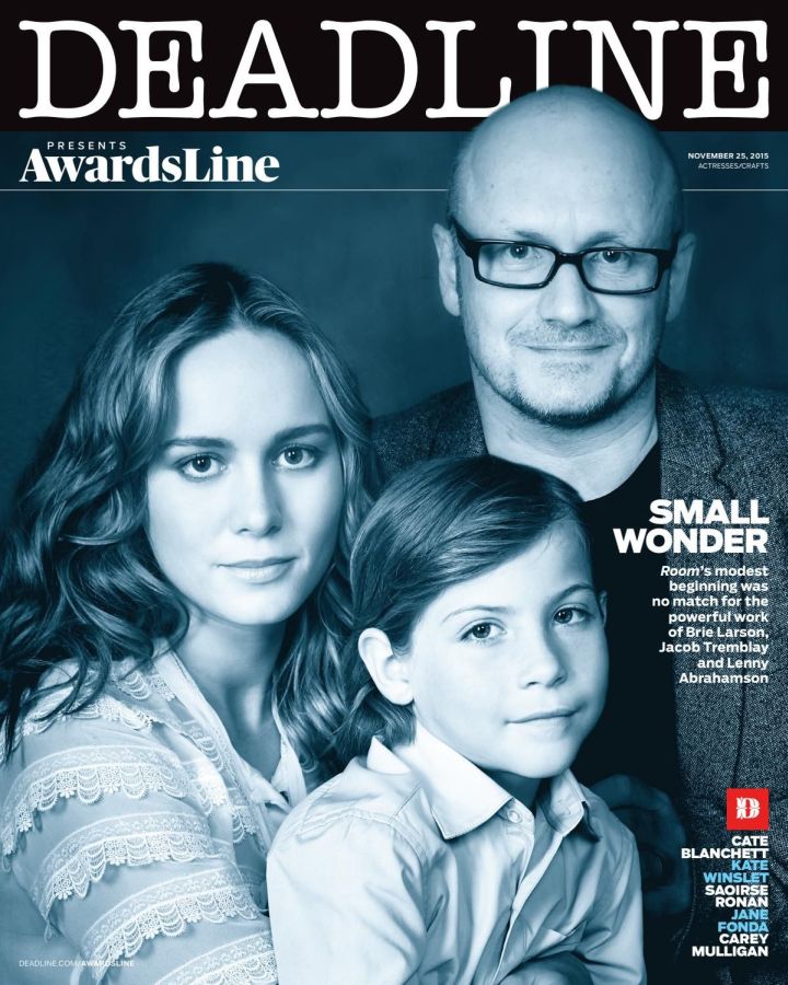 DEADLINE HOLLYWOOD magazine side cover 25 November 2015