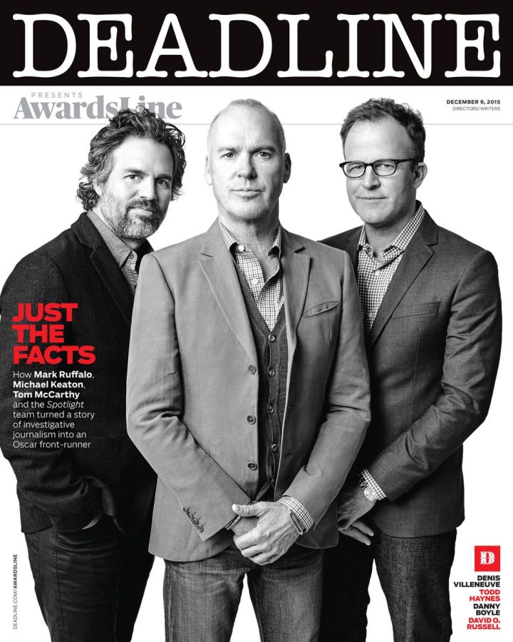 DEADLINE HOLLYWOOD magazine side cover 9 December 2015