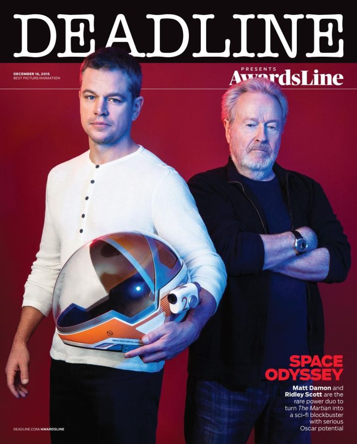 DEADLINE HOLLYWOOD magazine side cover 16 December 2015